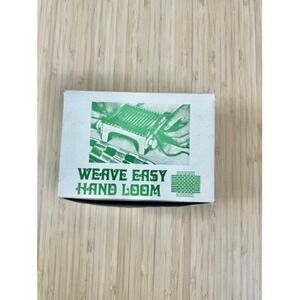 Vintage Gift Weave Easy Hand Loom Green Original 1971 Box Complete Weaving Craft